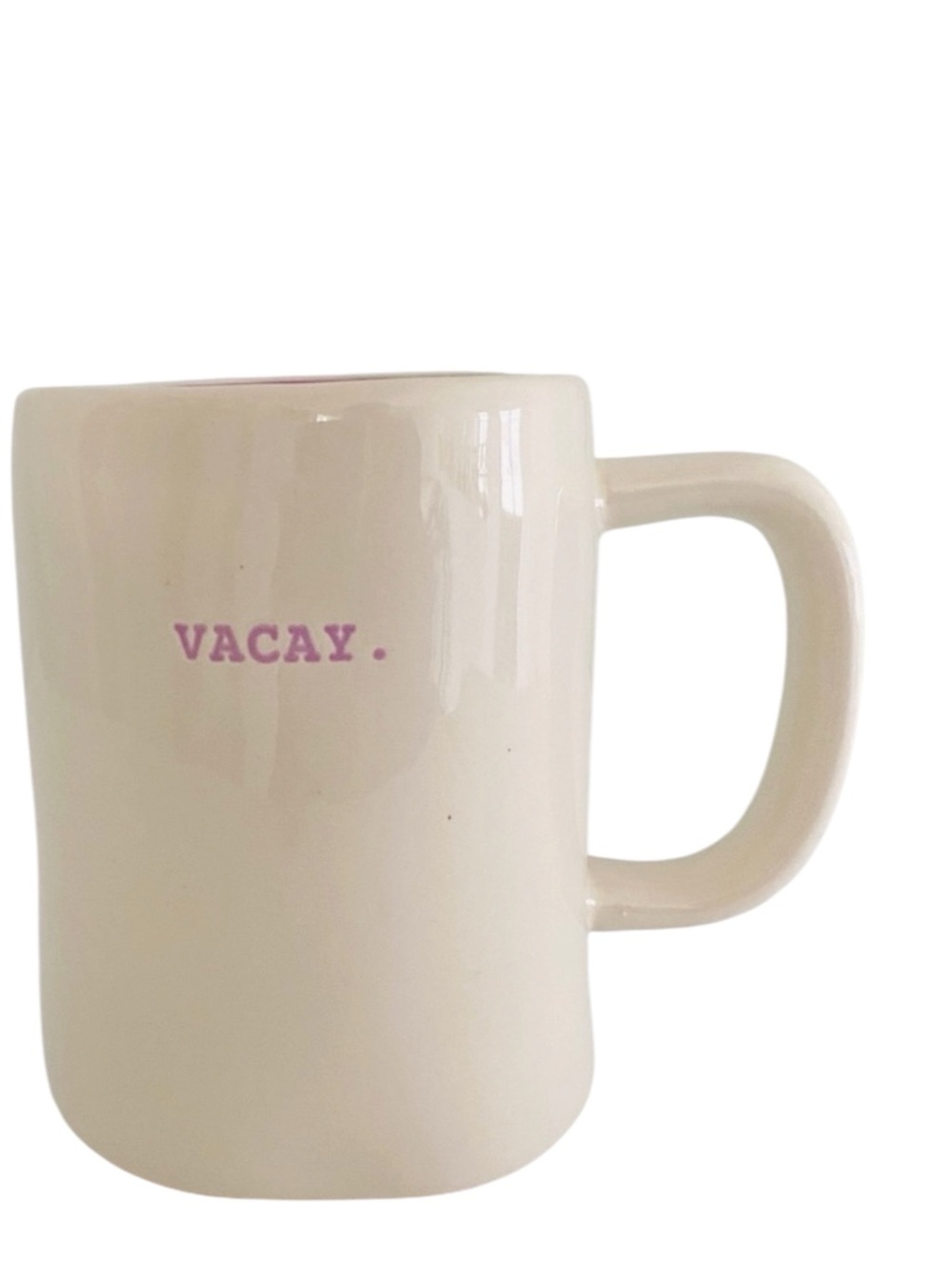 Rae Dunn Ceramic Mug 18oz Vacay Coffee Cup Farmhouse